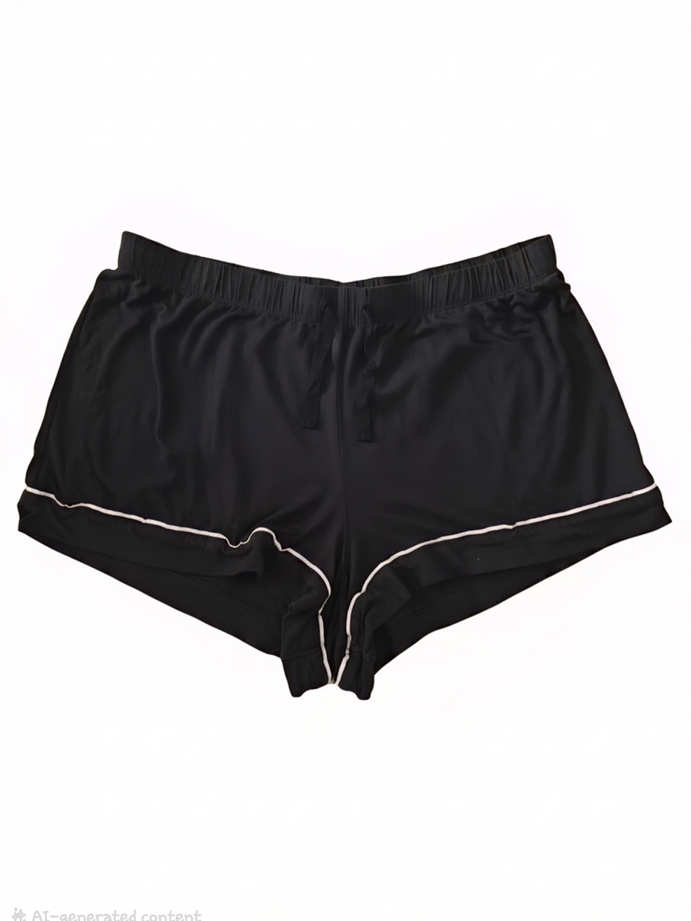 Victoria's Secret Black Pajama Shorts with White Piping